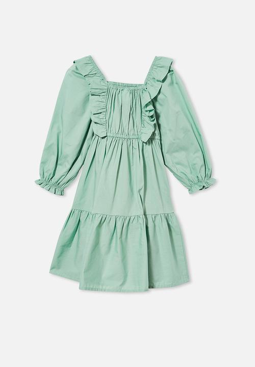 Cotton On - Jenna long sleeve dress - green