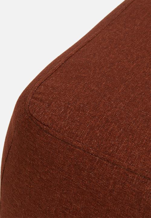 Sixth Floor - Plump rectangle ottoman - clay
