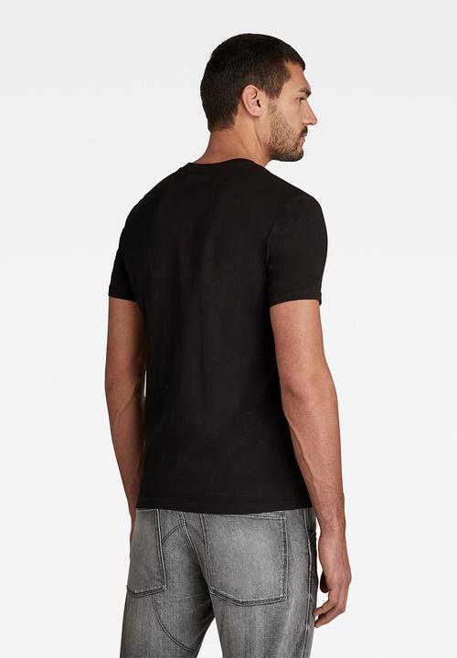 G-STAR - Object raw slim short sleeve tee - black 