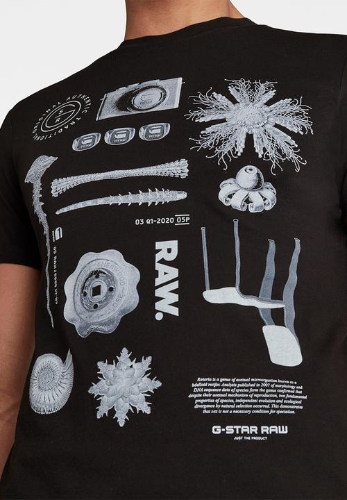 G-STAR - Object raw slim short sleeve tee - black 