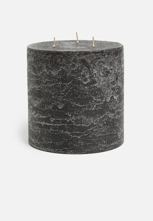H&S - Relax 3-wick candle - black