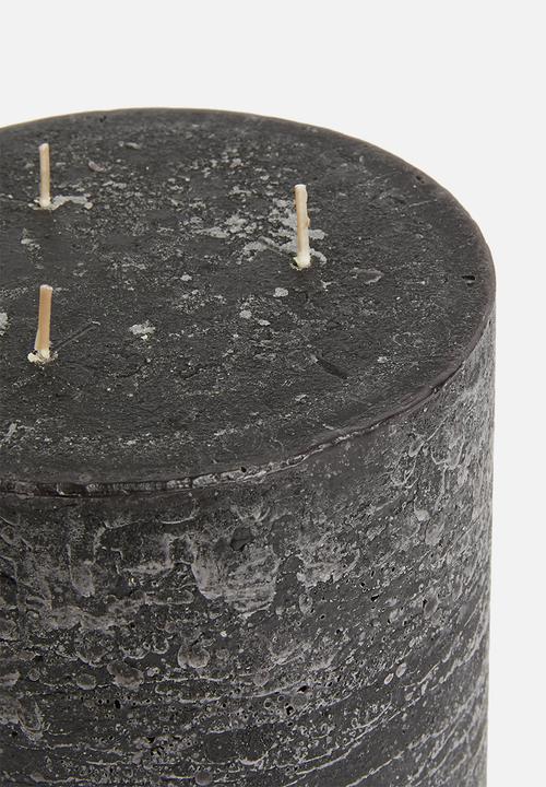 H&S - Relax 3-wick candle - black