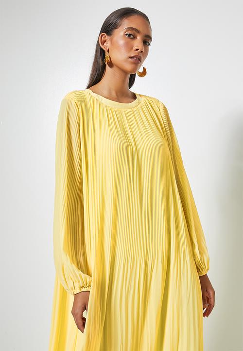 Superbalist - The ultimate pleated maxi dress - yellow