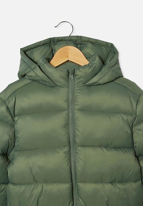Free by Cotton On - Charlie puffer - olive