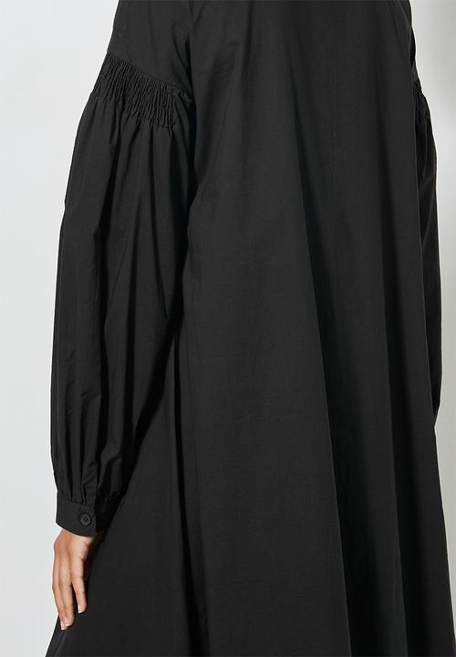 Superbalist - Exaggerated sleeve volume dress - black
