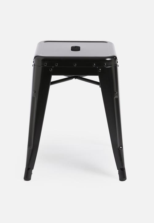 H&S - Metal stool - black