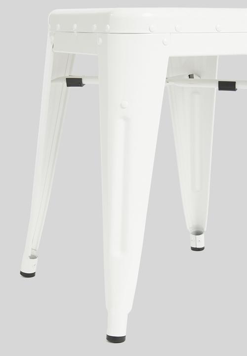H&S - Metal stool - white