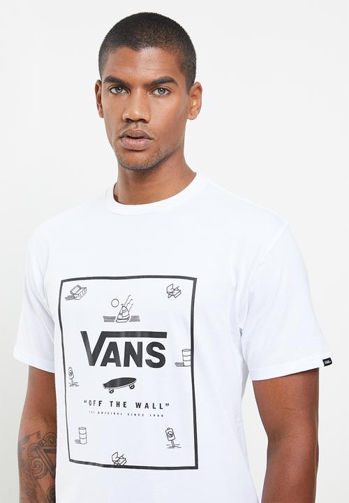 Vans - Classic print box tee - white