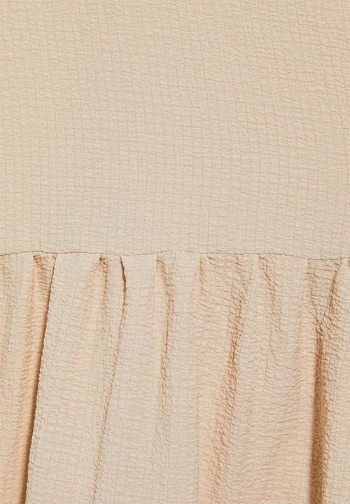 Superbalist - Bubble woven volume mini dress - neutral