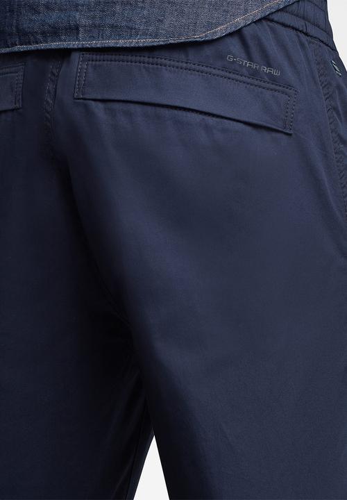 G-STAR - Relaxed cuffed trainer chino - sartho blue