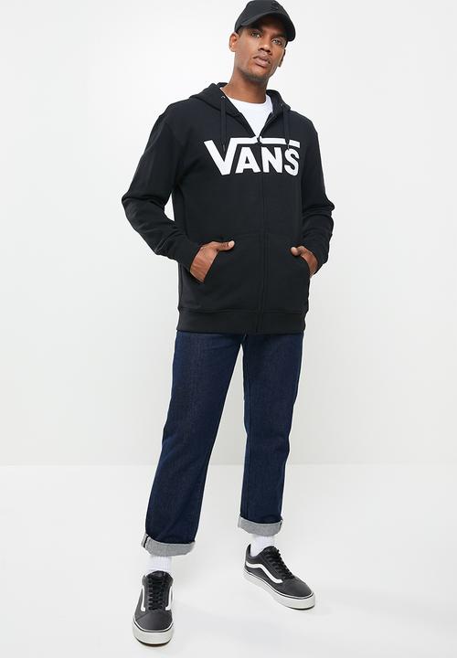 Vans - Vans classic zip hoodie ii - black & white