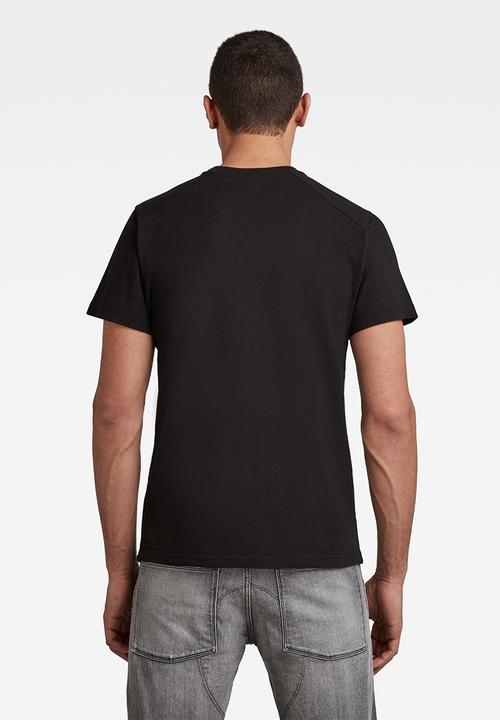 G-STAR - Flock badge graphic r short sleeve tee - black