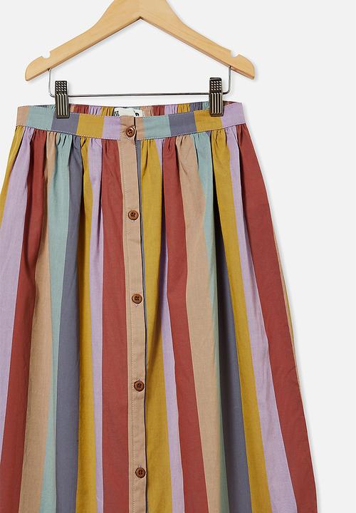 Free by Cotton On - Yasmin midi skirt - multi 