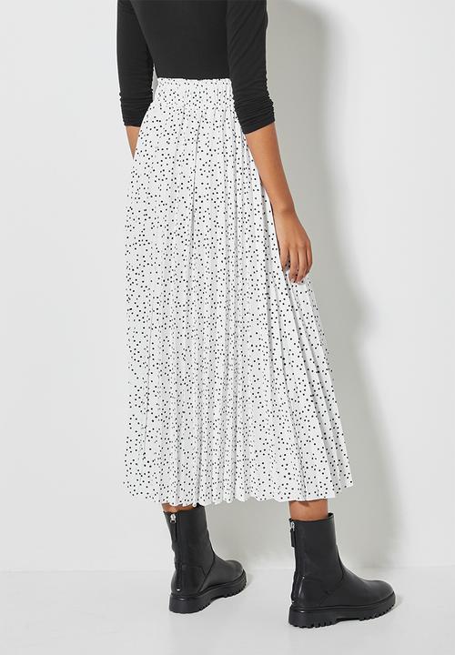 Superbalist - Pleated skirt - milk based spot