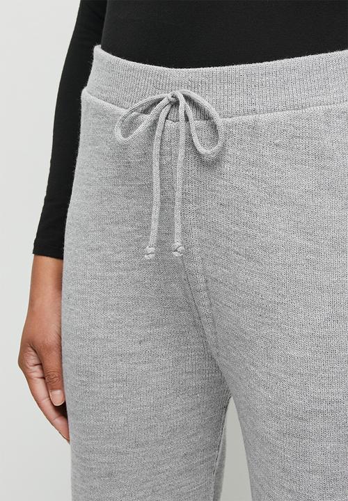 edit - Knitwear harem pant - grey 