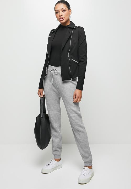 edit - Knitwear harem pant - grey 