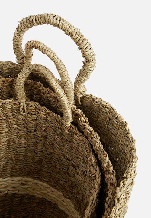 Storage Solutions - Palmleaf basket set of 3 - natural