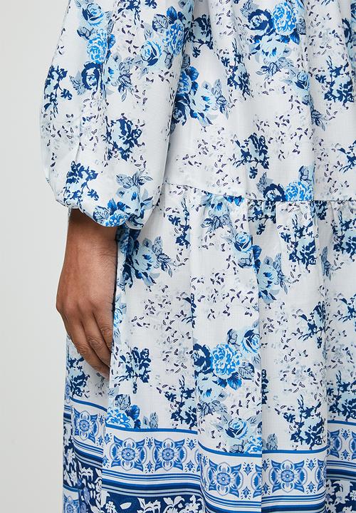edit - Border print midi - blue print