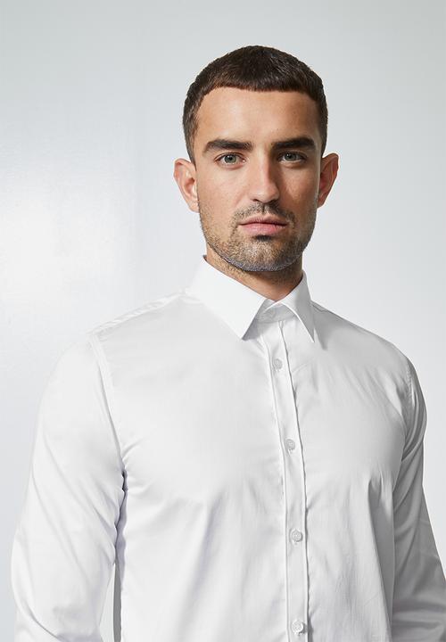 Superbalist - Jos slim fit cotton sateen long sleeve shirt - multi