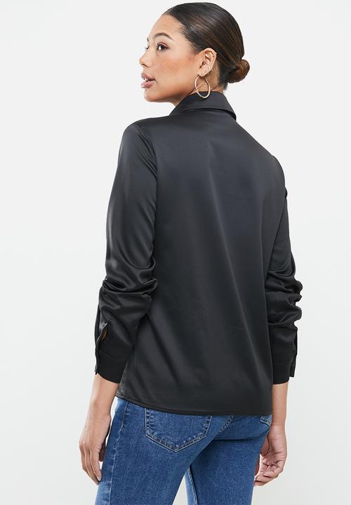 SISSY BOY - Fringe binge shirt - black