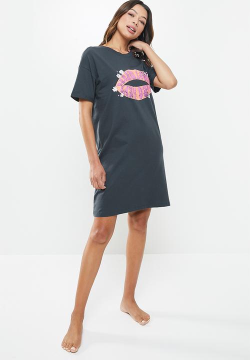Cotton On - Longline 90s nightie - blue