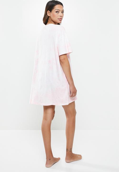 Cotton On - 90 s t-shirt nightie - pink 