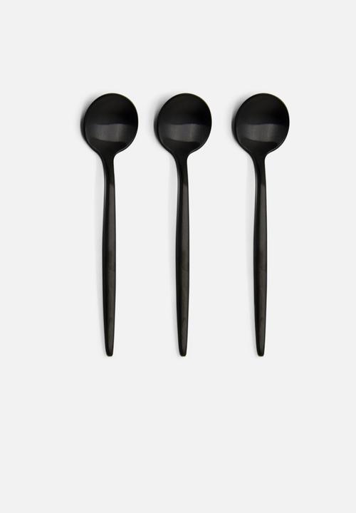 Finery - Cutlery 24pc set - carbon black