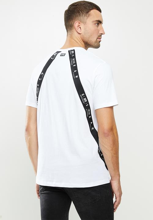 G-STAR - Sport a tape r short sleeve tee - white