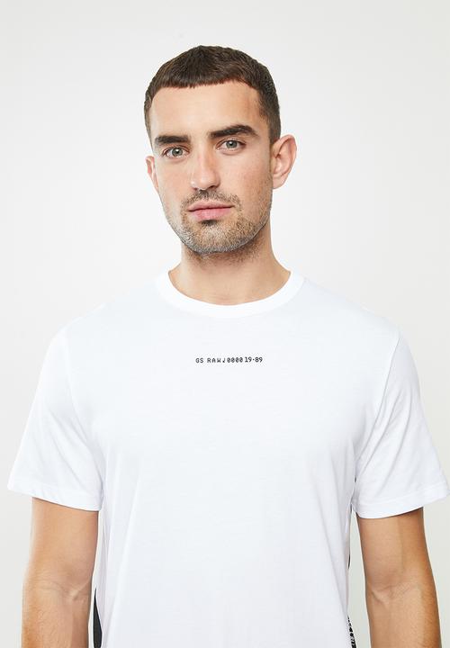 G-STAR - Sport a tape r short sleeve tee - white