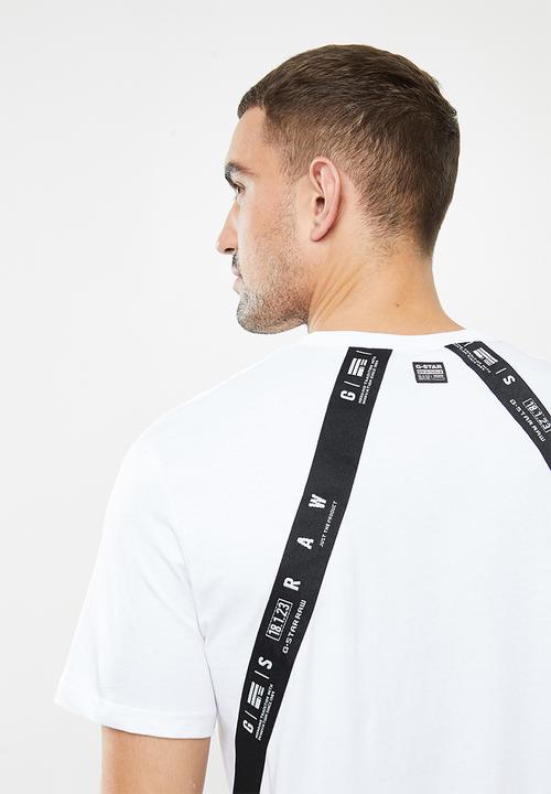 G-STAR - Sport a tape r short sleeve tee - white