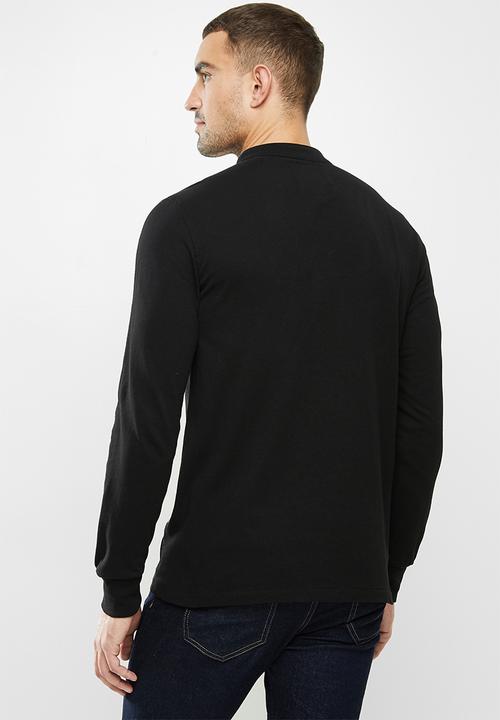 G-STAR - Scan collar long sleeve tee - black