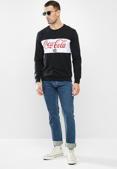 Lee  - Split panel coke sweat - black