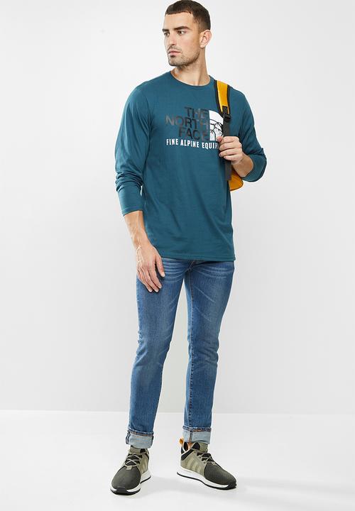 The North Face - Long sleeve image ideals tee - blue