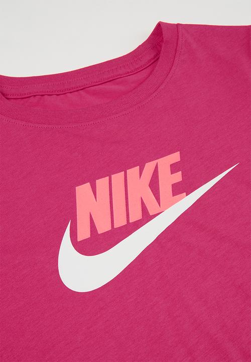Nike - G nsw tee crop futura  - pink