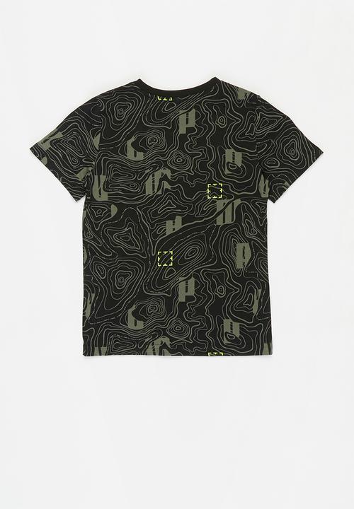 PUMA - Active sports aop tee - black