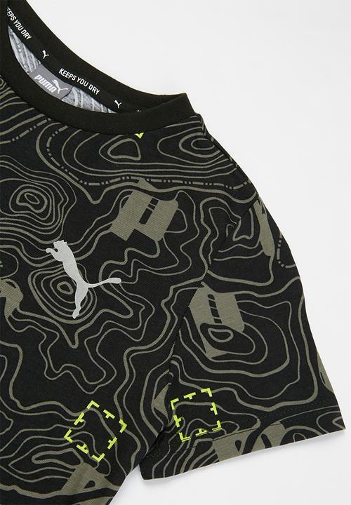 PUMA - Active sports aop tee - black