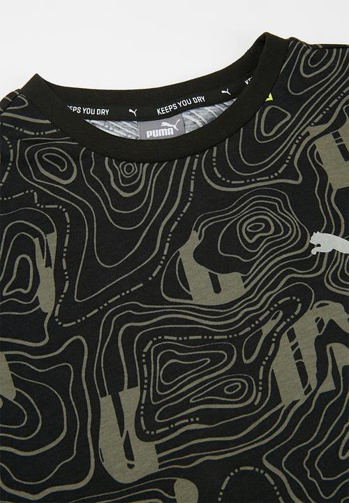 PUMA - Active sports aop tee - black