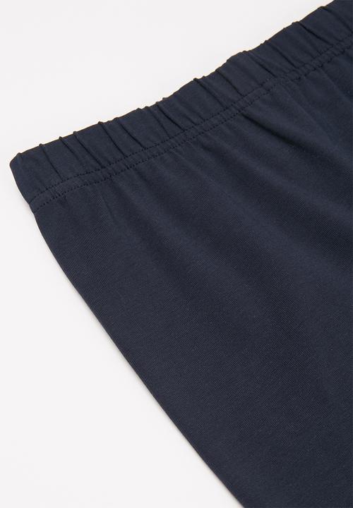 Rebel Republic - Girls 2 pack leggings - navy & grey 
