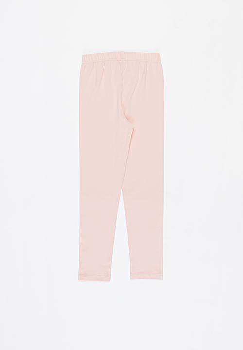 Rebel Republic - Girls 2 pack leggings - pink & green 