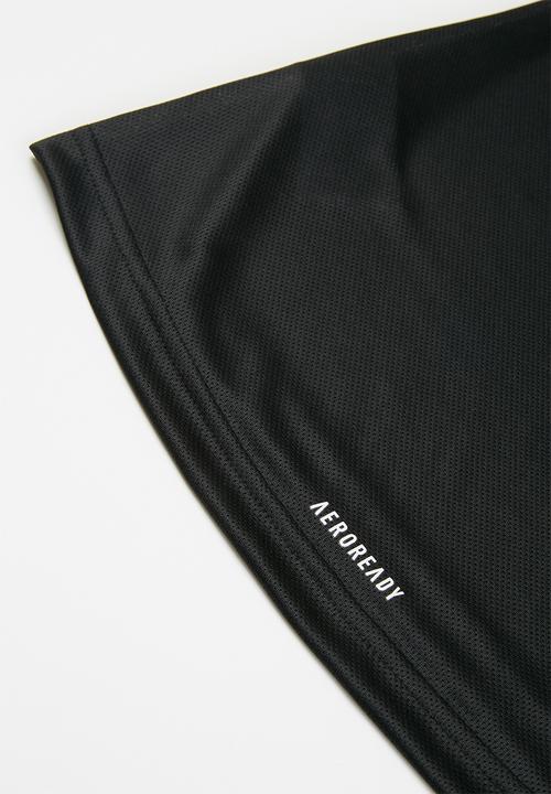 adidas Originals - Girls 3 stripe tee - black & white
