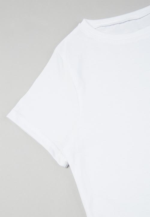 Rebel Republic - Girls 2 pack stripe tees - black & white 