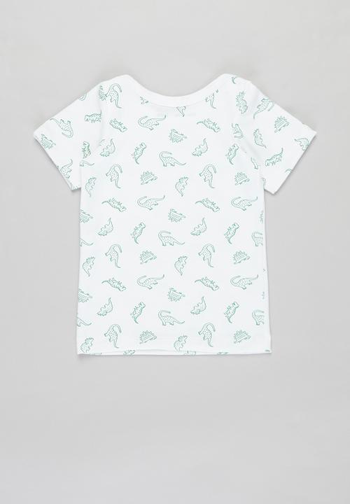 Superbalist Kids - Baby boys 2 pack tees - green & white