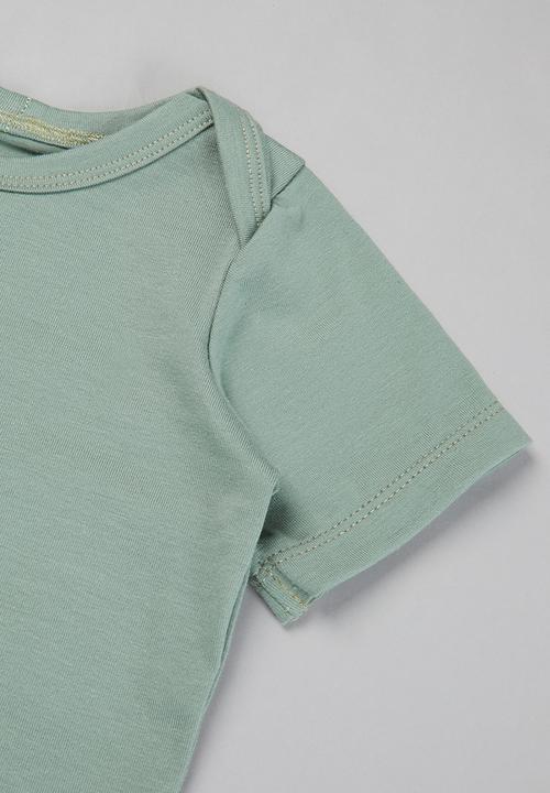 Superbalist Kids - Baby boys 2 pack tees - green & white