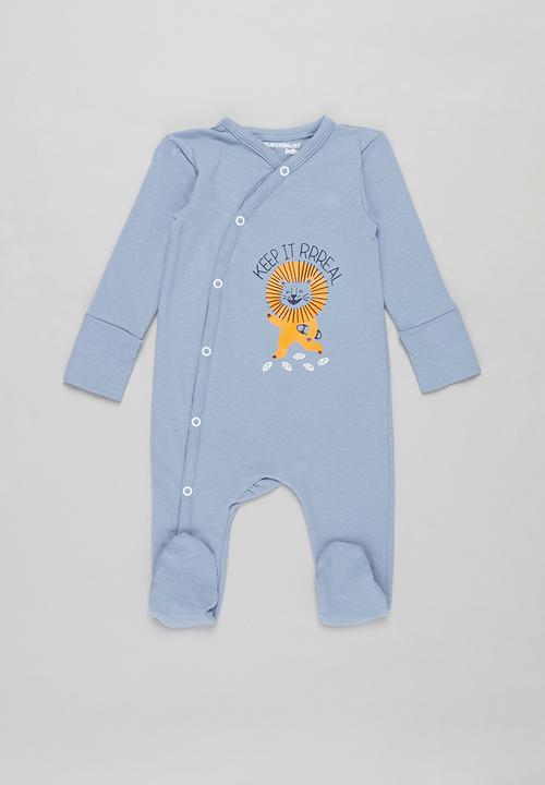 Superbalist Kids - 2 pack sleepsuit - white & baby blue