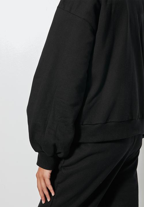 Superbalist - Balloon sleeve sweat - black