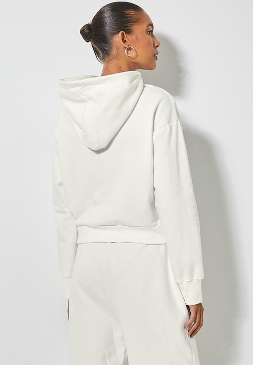Superbalist - Crop hoodie - cream 