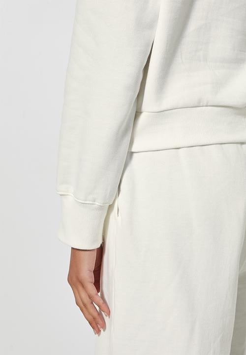 Superbalist - Crop hoodie - cream 