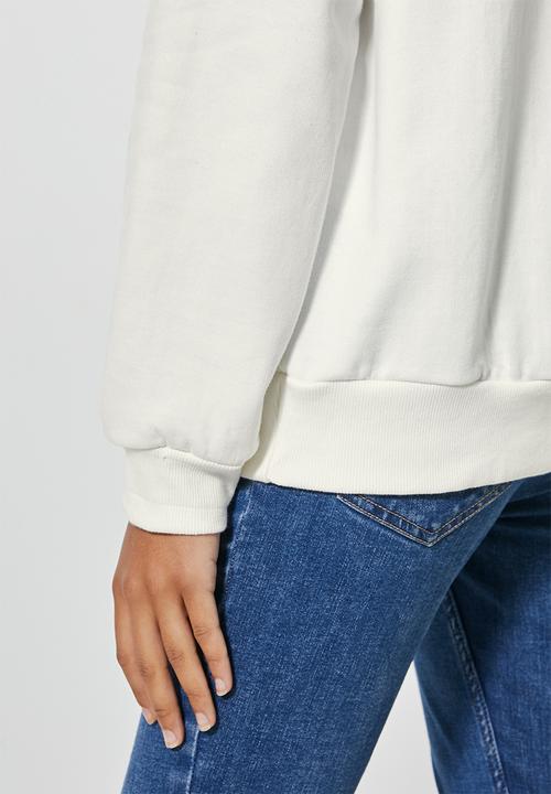 Superbalist - Graphic crew neck - cream