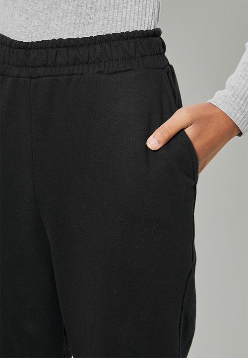 Superbalist - Tapered track pants - black