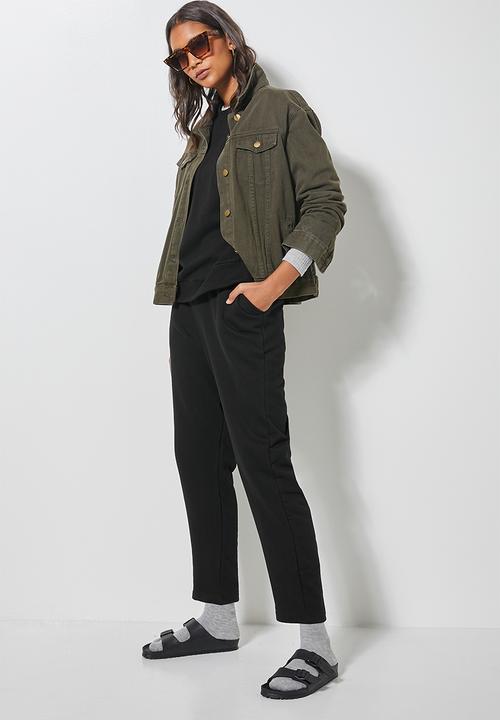 Superbalist - Tapered track pants - black